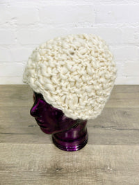 Chunky Knit Woolen Beanie Fleece Lined