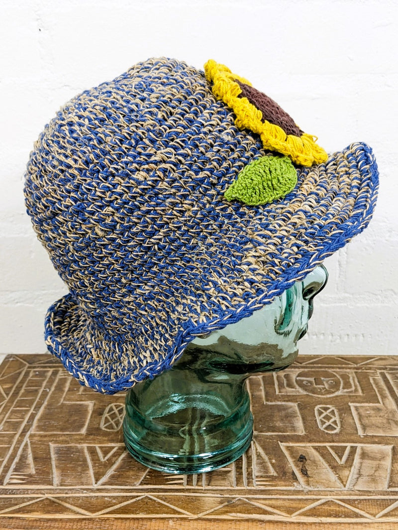 Hemp With Sunflower Sun Hat