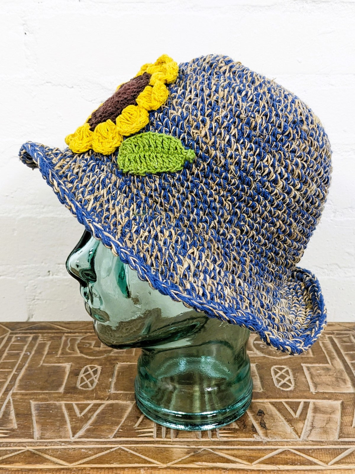 Hemp With Sunflower Sun Hat