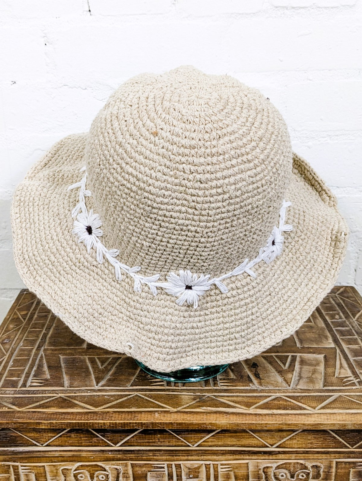 Wool Flower Hat