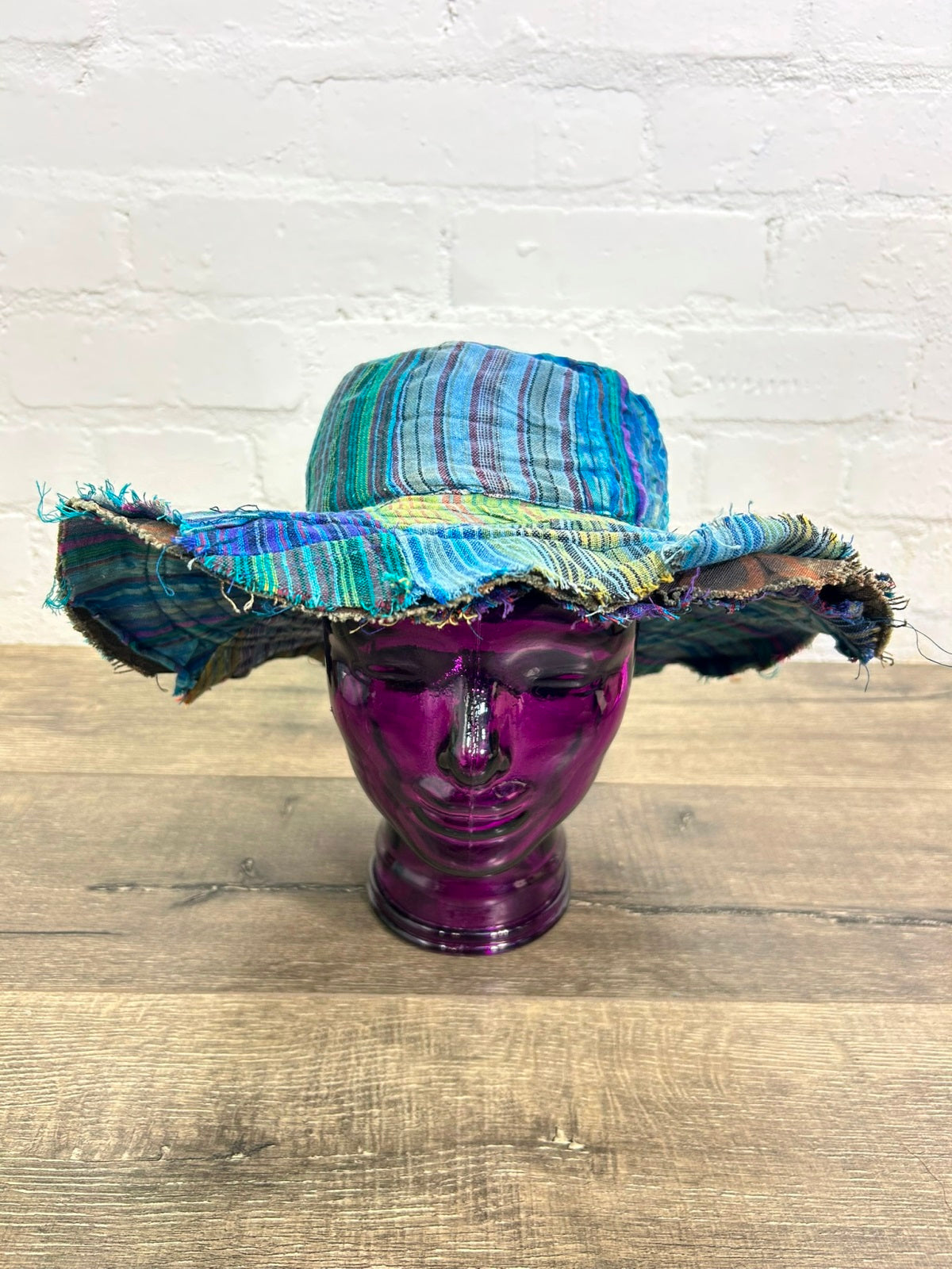 Patch Stripe Sun Hat