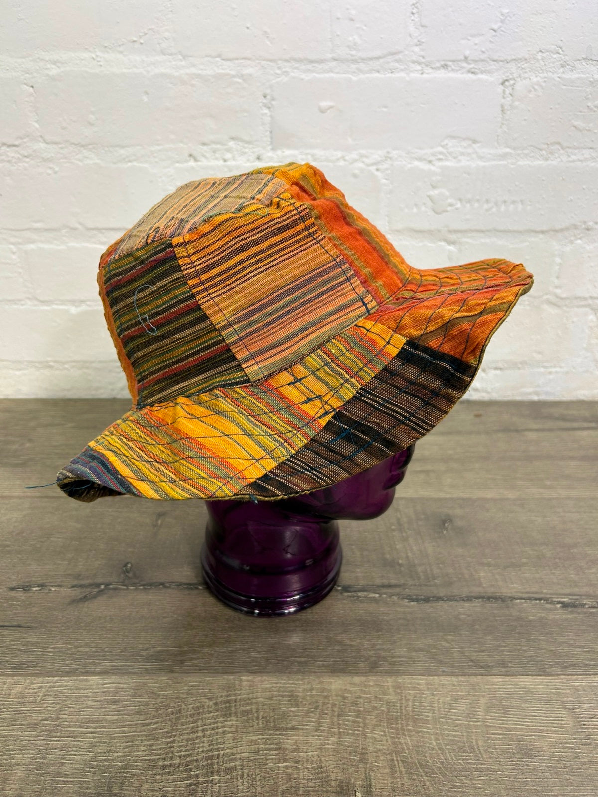 Patch Stripe Sun Hat