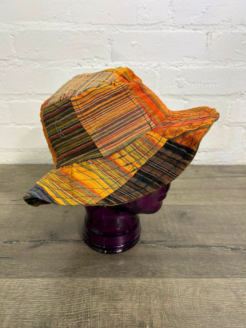 Patch Stripe Sun Hat