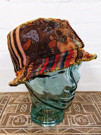 Cotton Patchwork Mushroom Hat