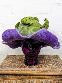 Felt Flower Leaf Hat