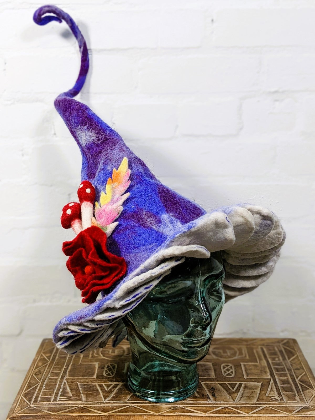 Felt Mushroom Garden Hat