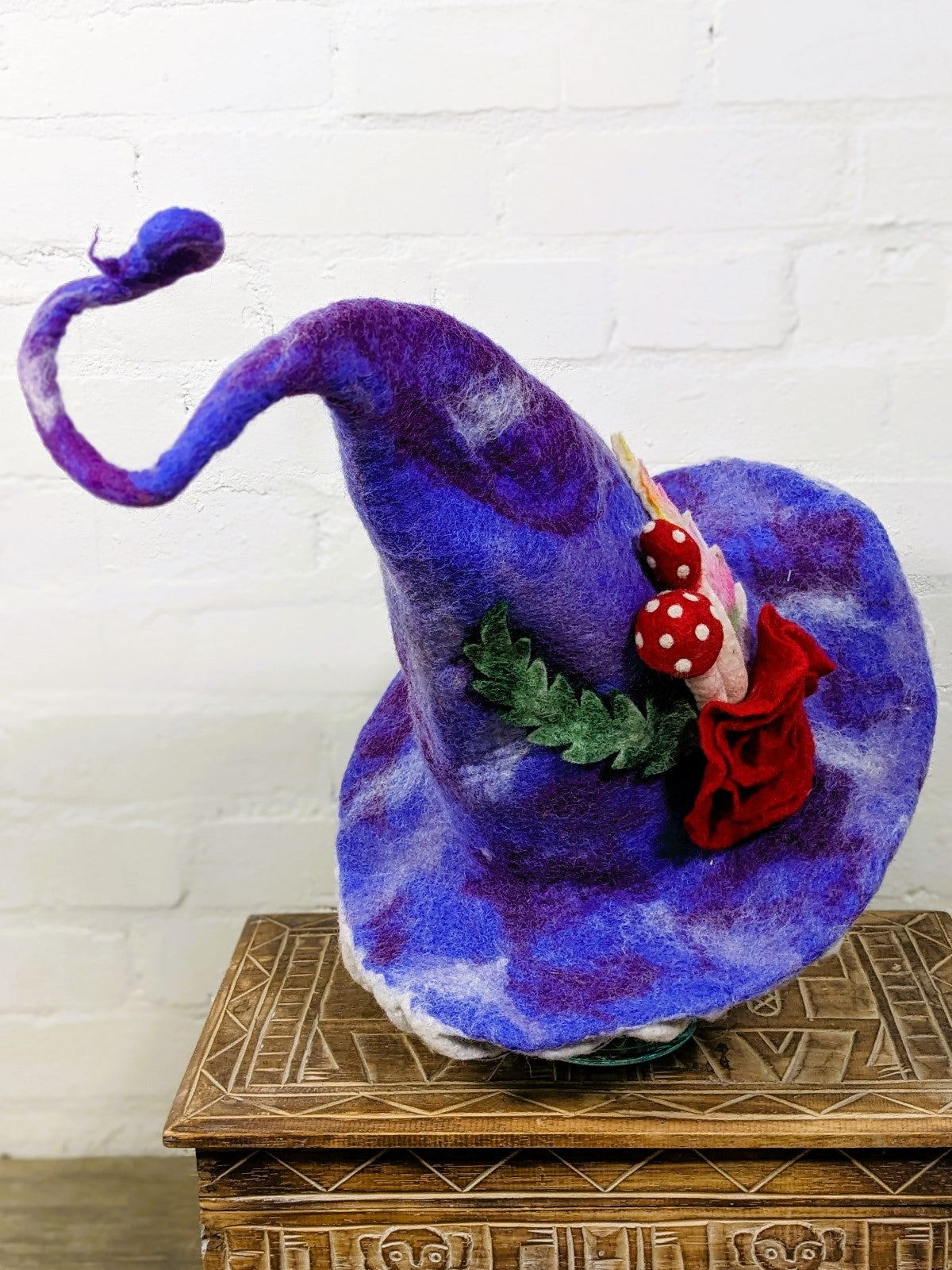 Felt Mushroom Garden Hat