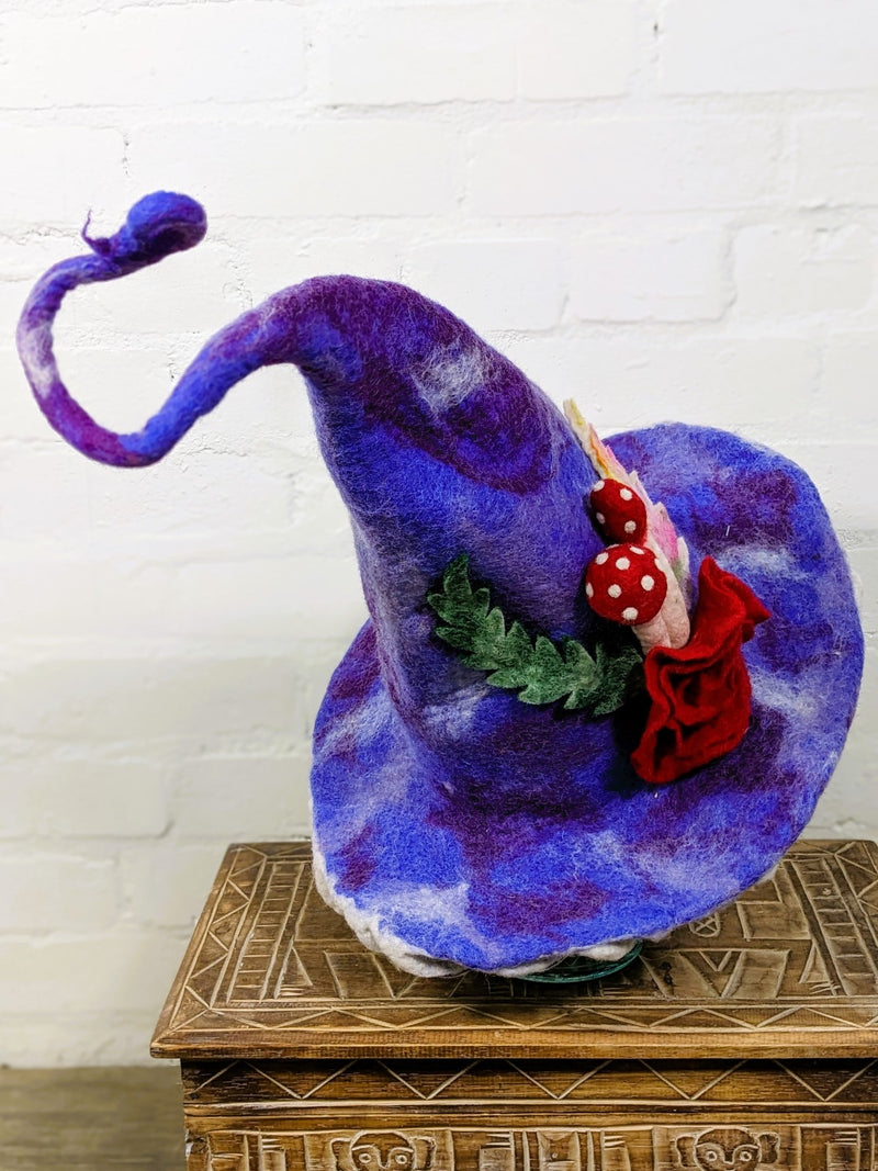 Felt Mushroom Garden Hat