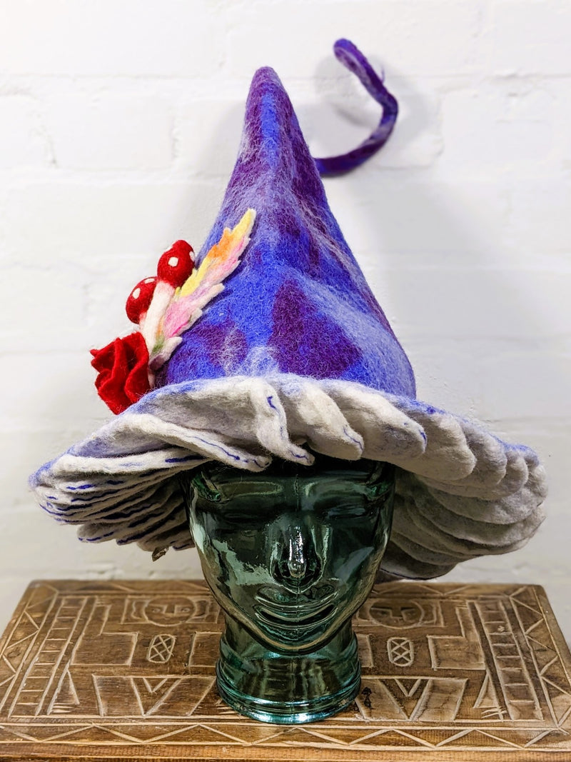 Felt Mushroom Garden Hat