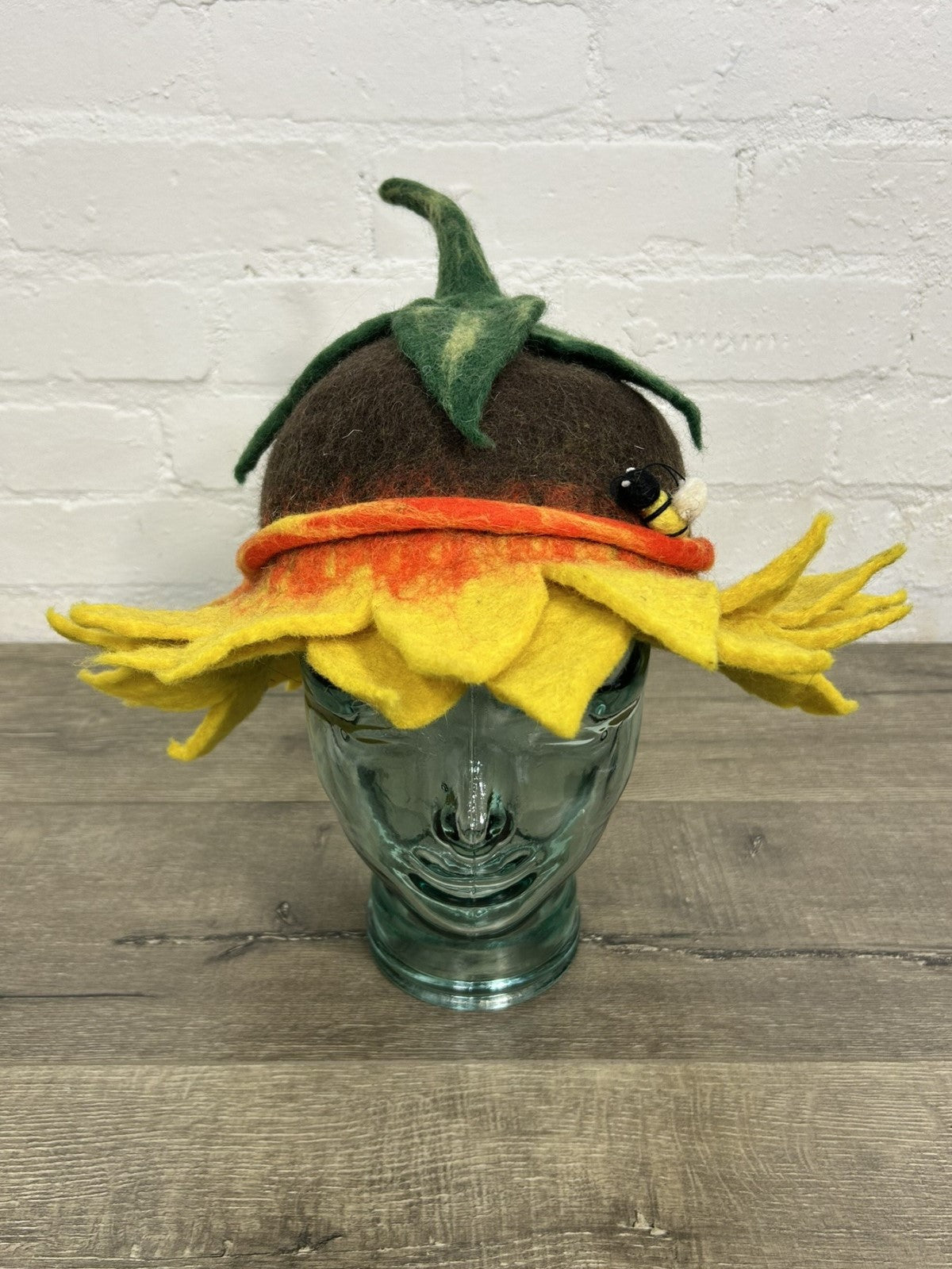 Felt Sunflower & Bee Hat
