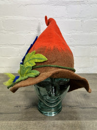 Felt & Brown Pumpkin Hat