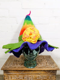 Felt Rainbow Witches Hat
