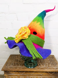 Felt Rainbow Witches Hat