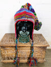 Rainbow Long Knitted Wool Hat