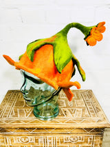 Orange Flower Hat