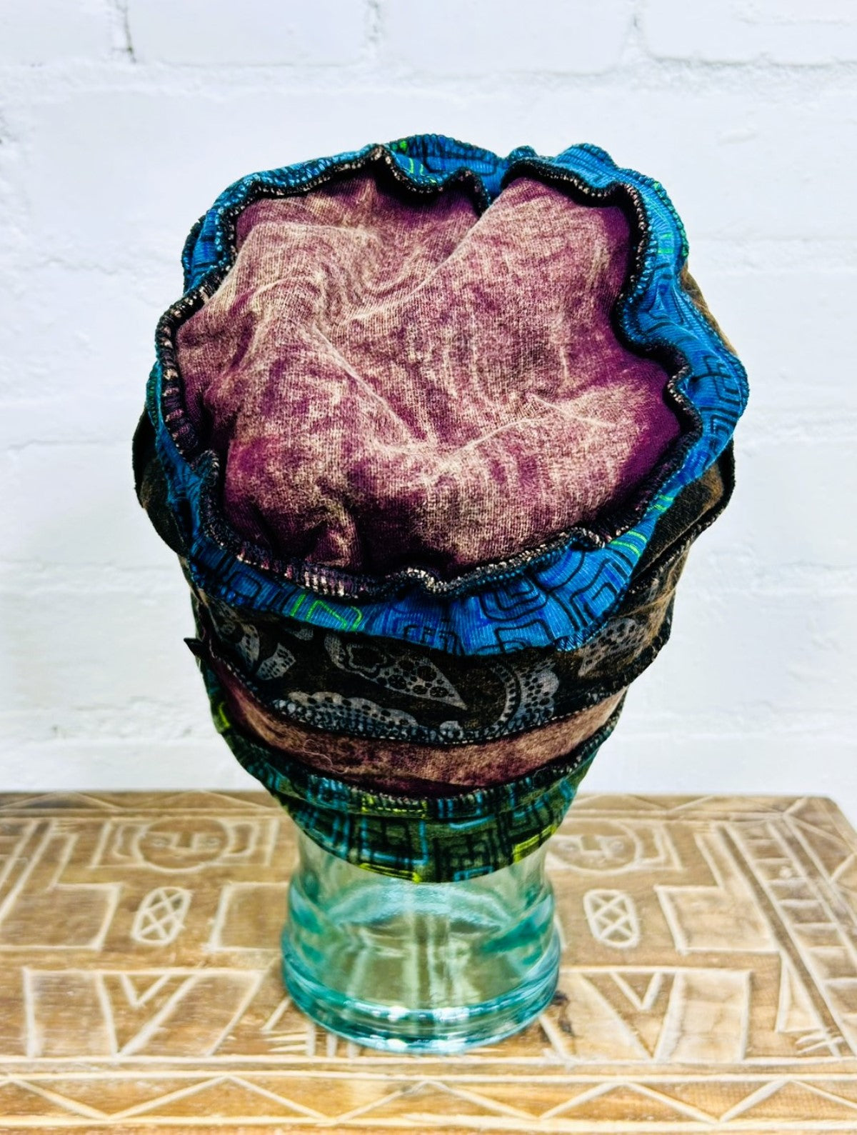 Cotton Panelled Beanie Hat