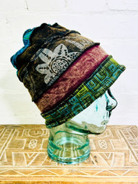 Cotton Panelled Beanie Hat