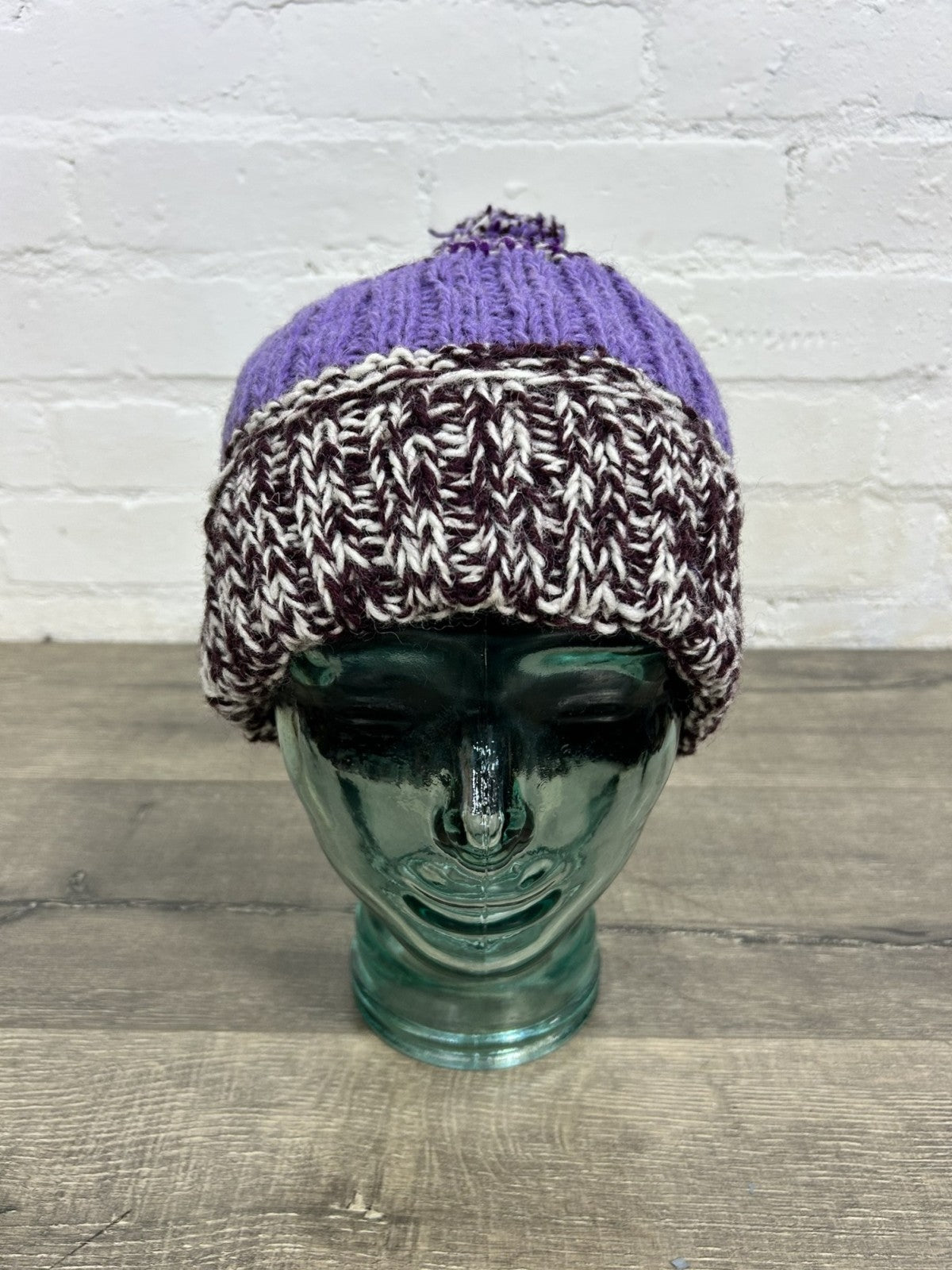 Patchwork Wool Bobble Hat