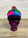 Patchwork Wool Bobble Hat