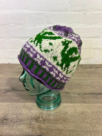Dragon Pattern Knitted Beanie