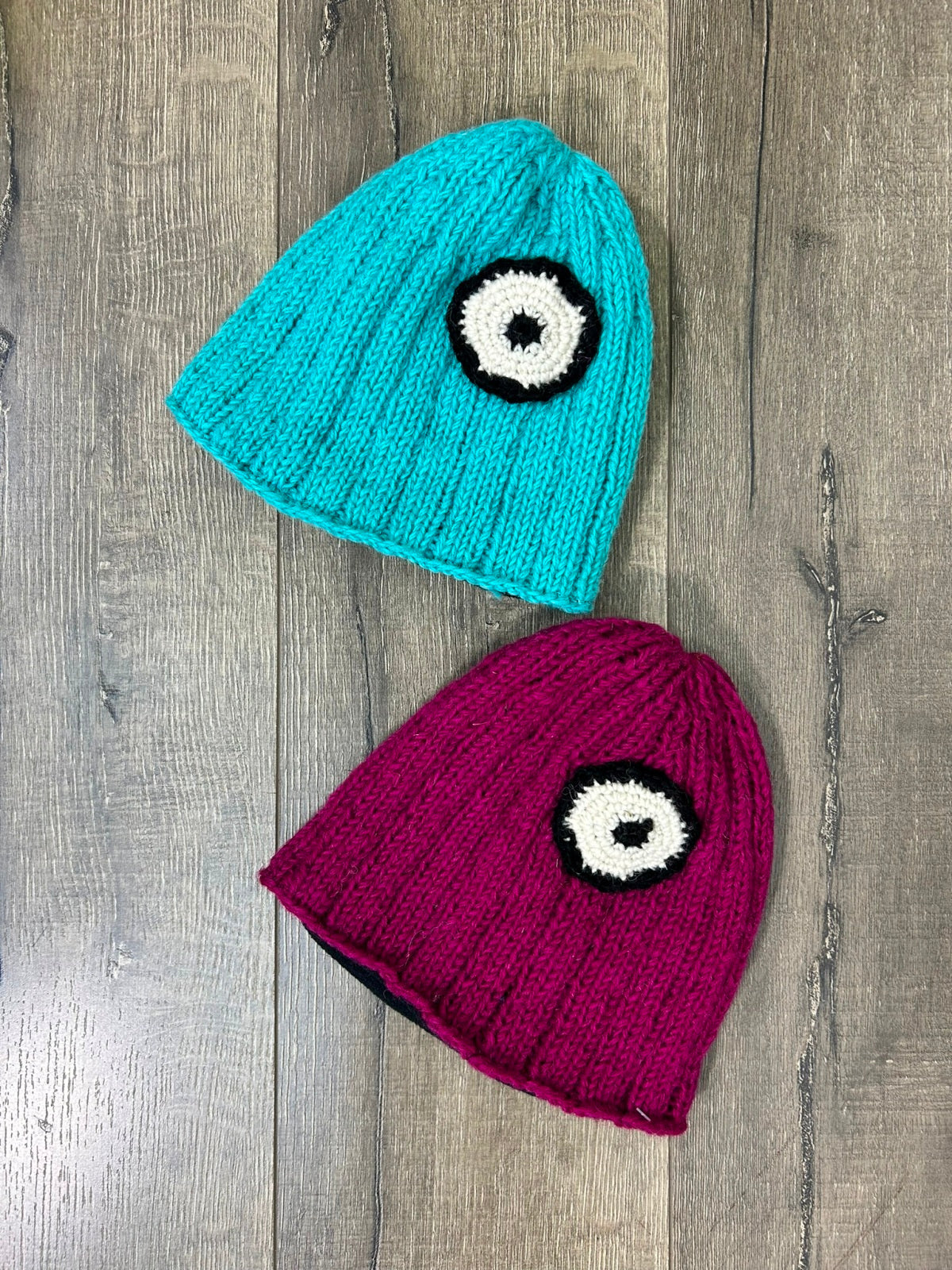 Eye Design Knitted Wool Hat