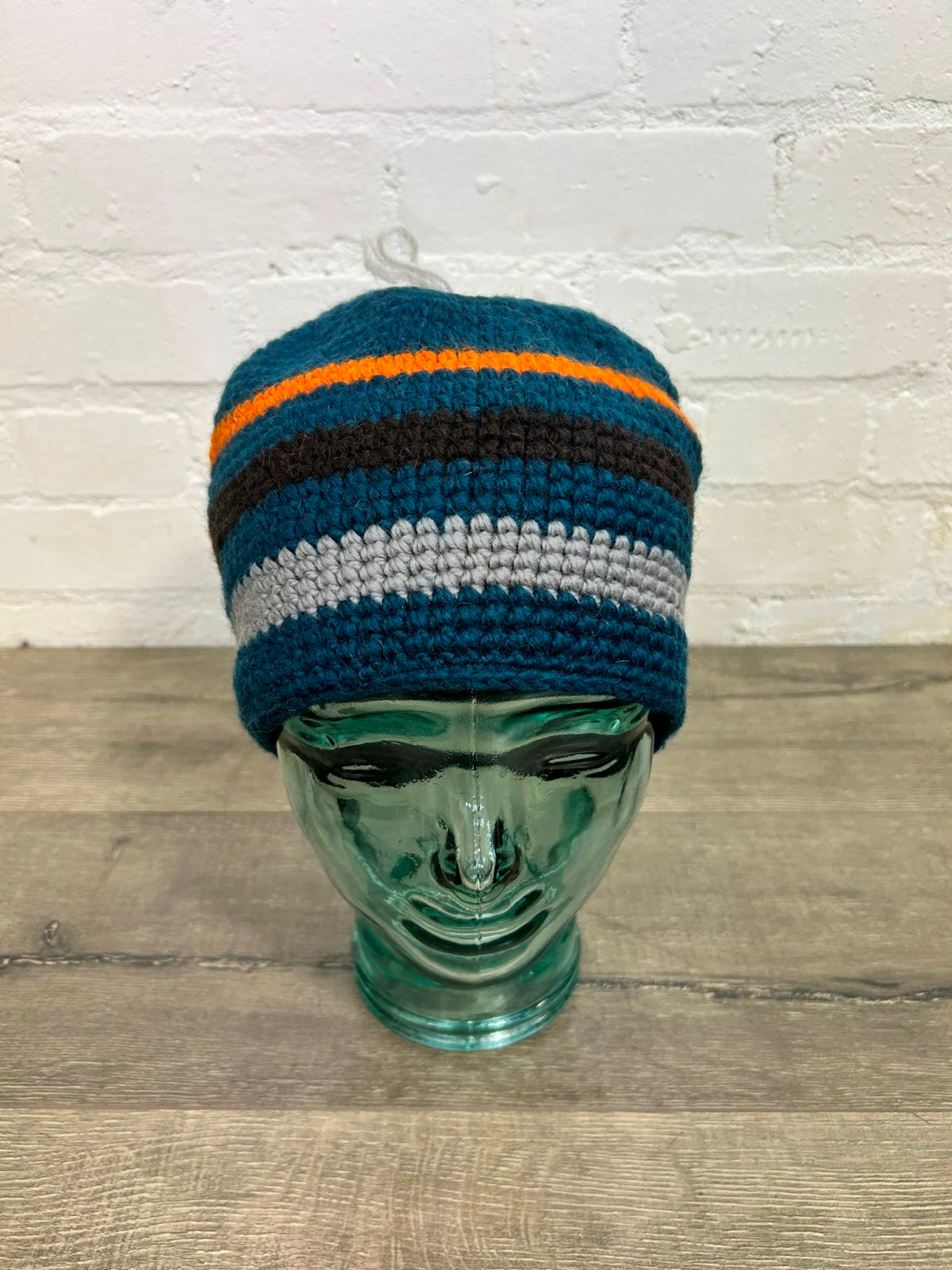 Striped Knitted Merino Wool Hat