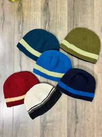 Striped Knitted Wool Hat