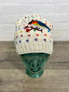 White Bird Knit Beanie hat