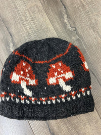 Knitted Wool Toadstool Beanie Hat