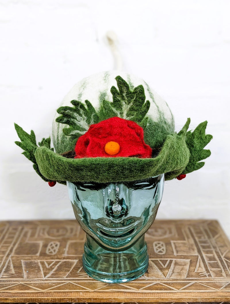 Felt Flower Hat