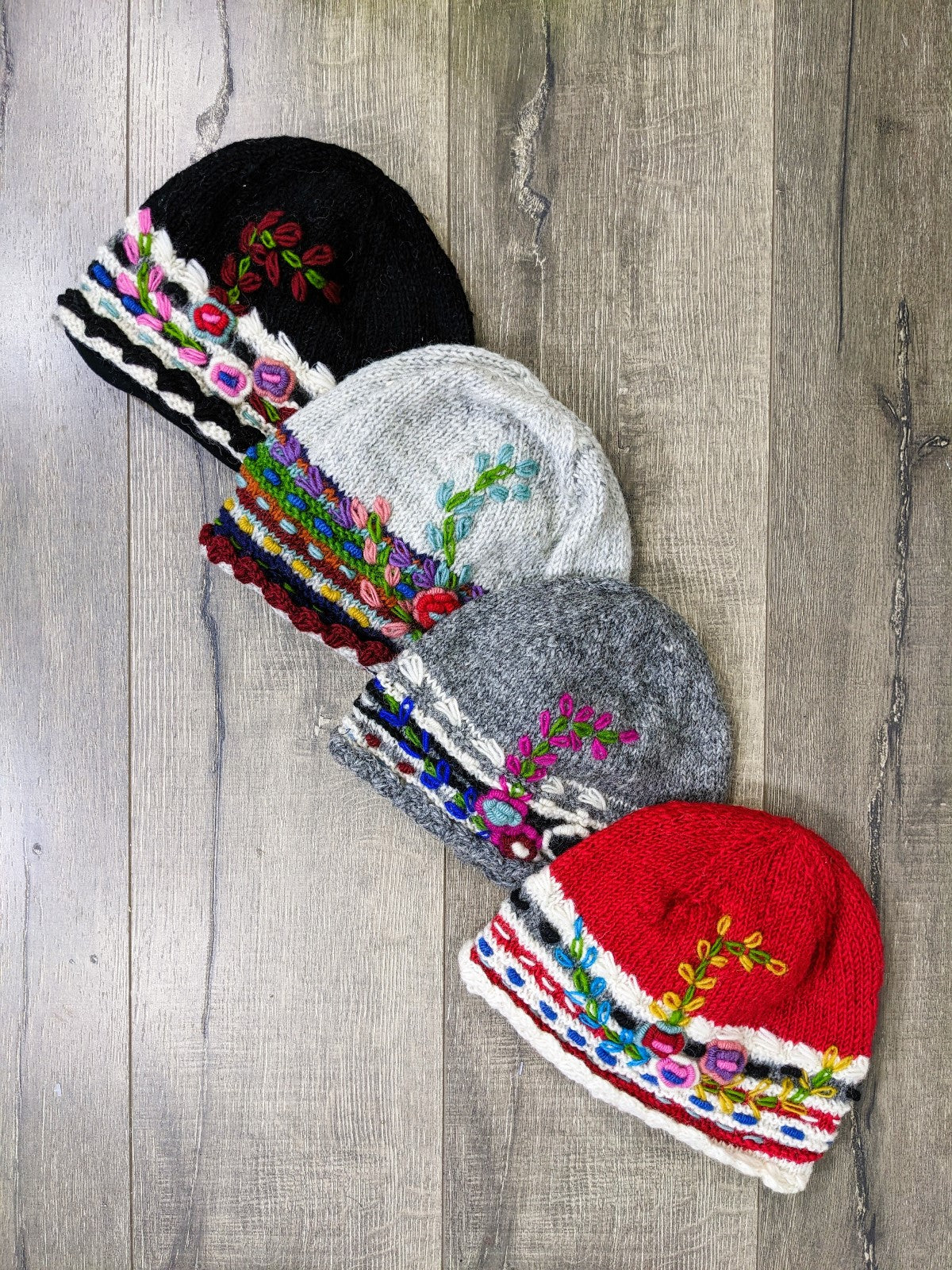 Wool Flower Hat