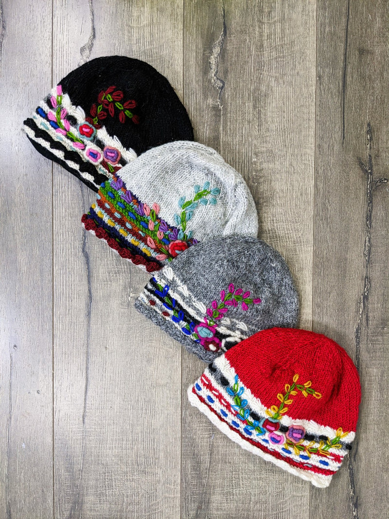 Wool Flower Hat