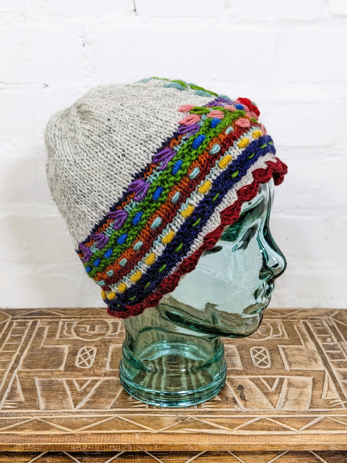 Wool Flower Hat