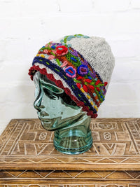 Wool Flower Hat