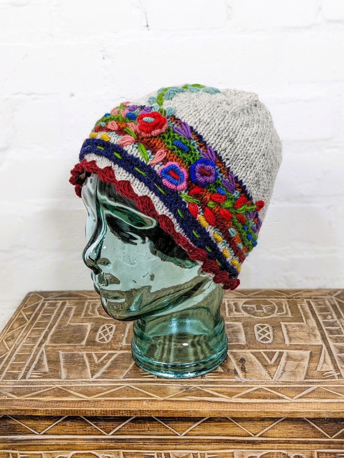 Wool Flower Hat