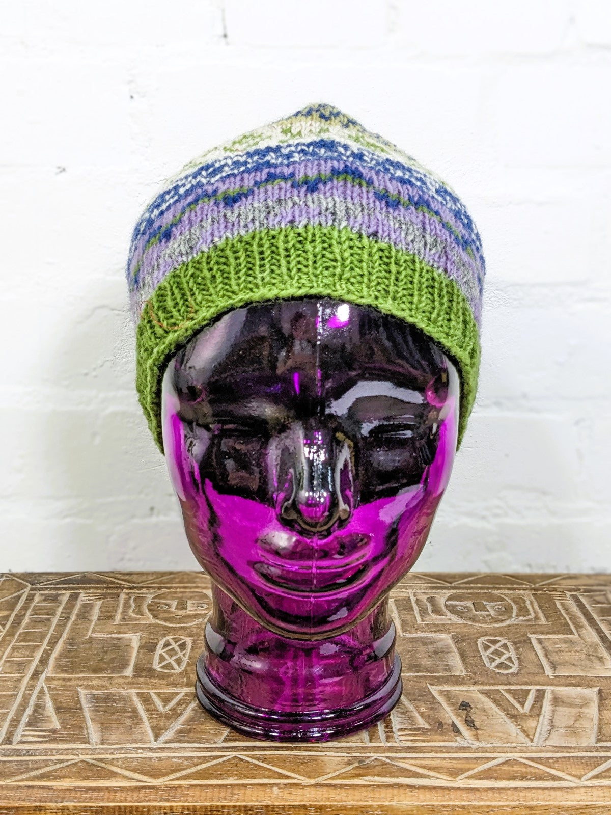Knitted Wool Patterned Hat