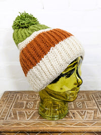 Knitted Wool Bobble Hat