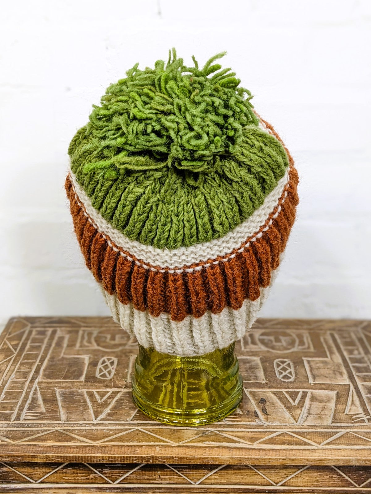 Knitted Wool Bobble Hat
