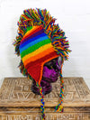 Wool Rainbow Mohican Hat