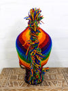 Wool Rainbow Mohican Hat