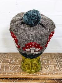 Wool Mushroom Bobble Hat