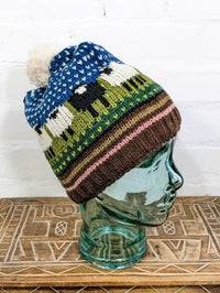 Wool Sheep Bobble Hat