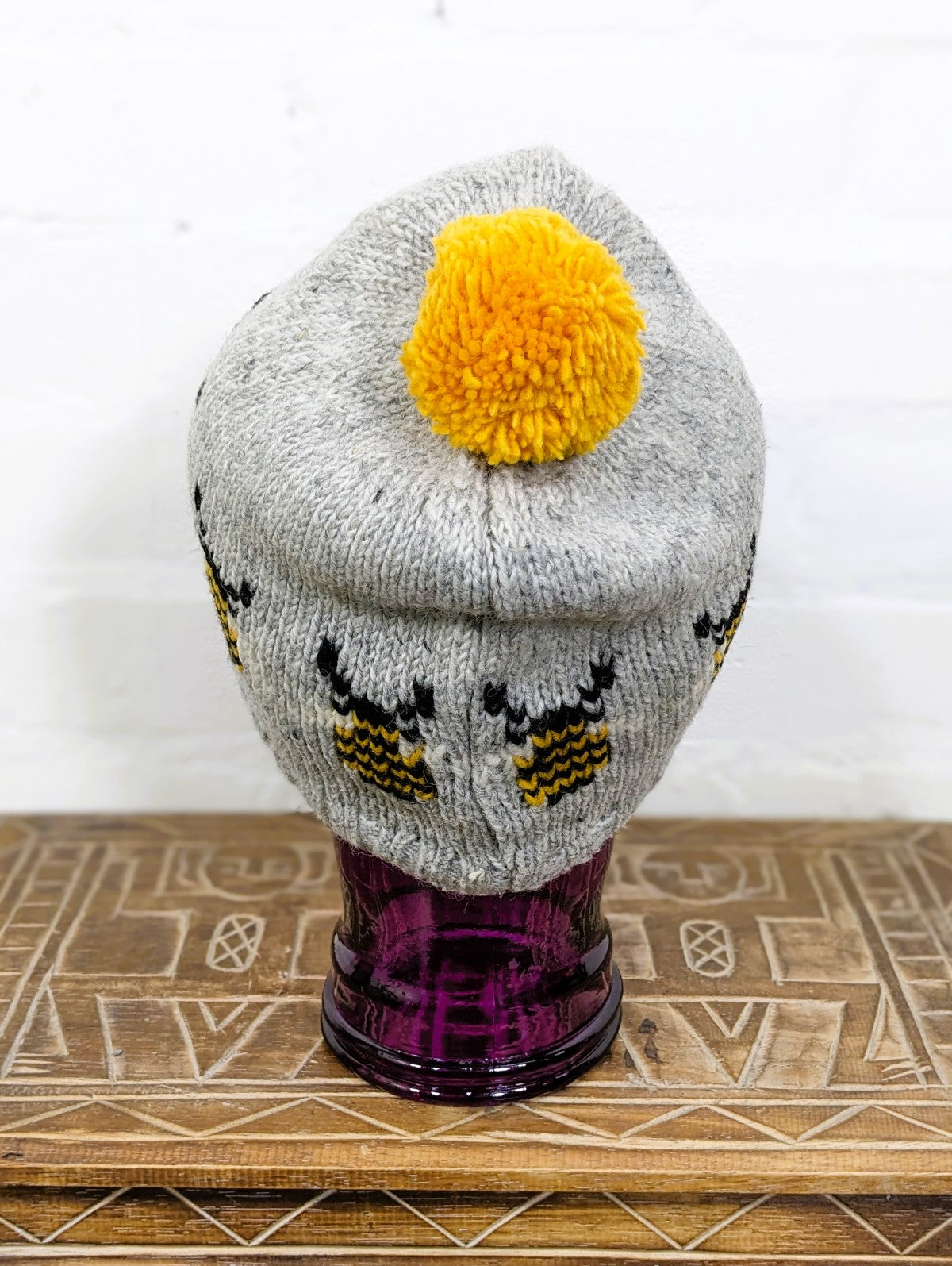Wool Bee Bobble Hat