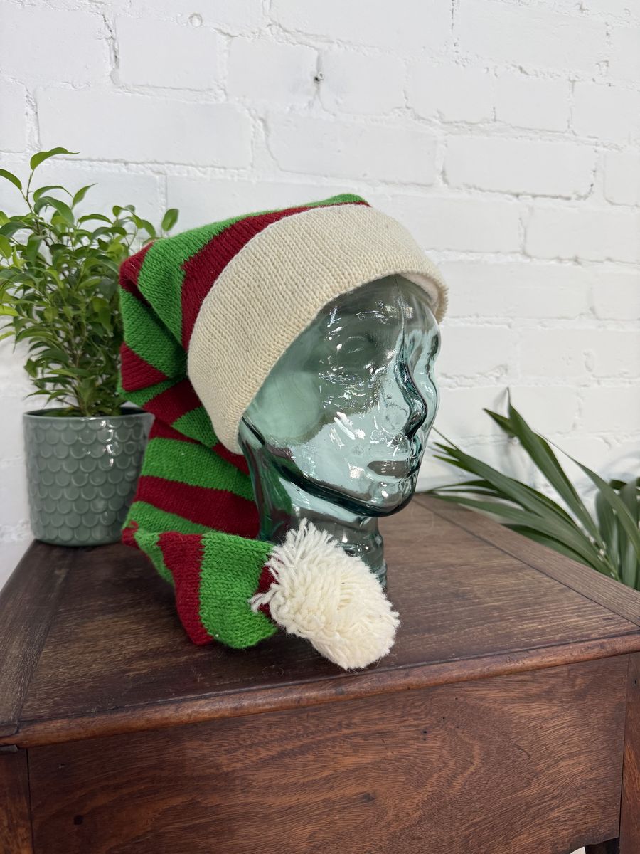 Knitted Long Elf Hat