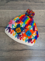 Rainbow Crochet Bobble Hat