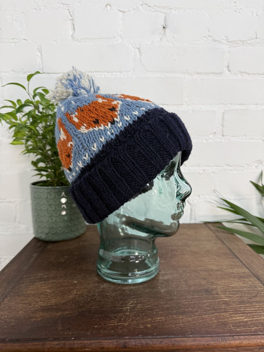 Fox Face Bobble Hat