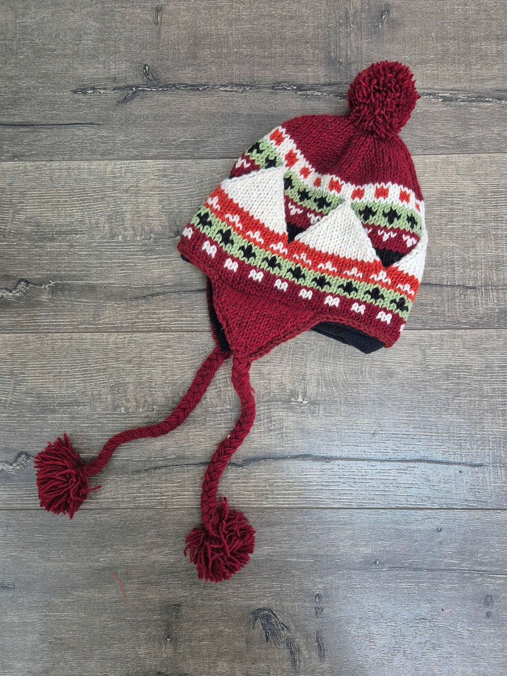 Ear Flap Patterned Hat