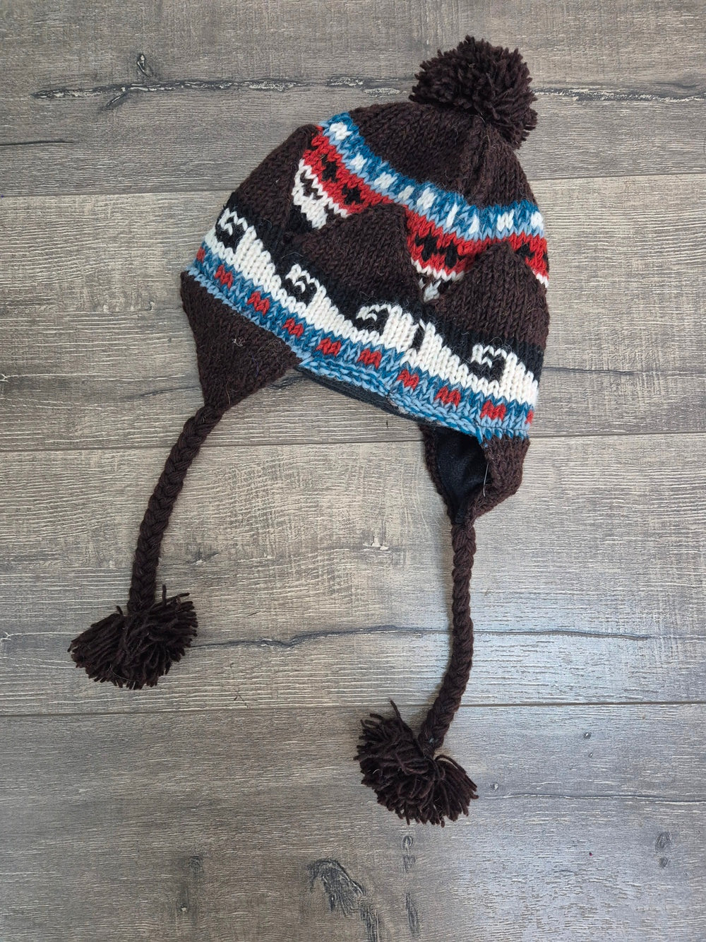 Ear Flap Patterned Hat