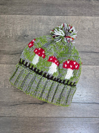 Knitted Mushroom Bobble Hat
