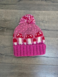 Knitted Mushroom Bobble Hat